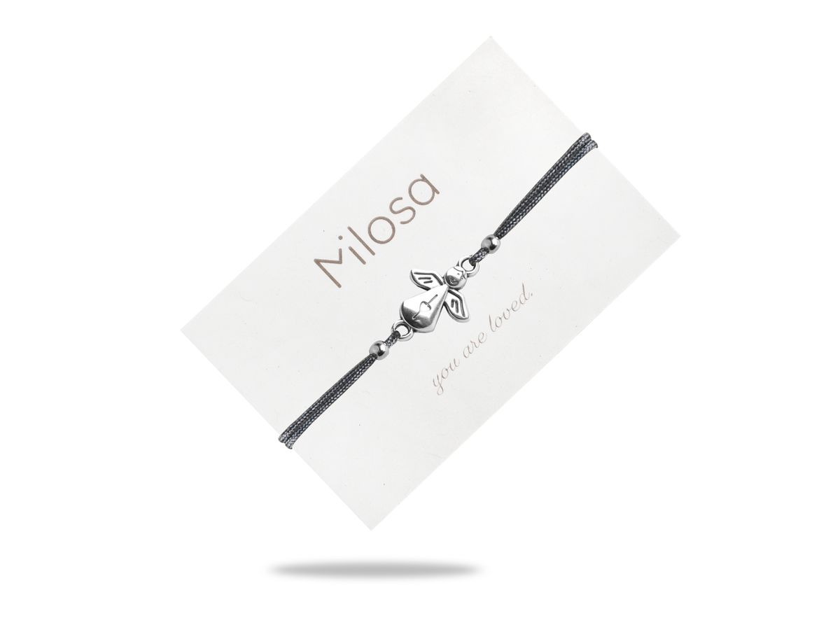 Sadingo Schutzengel Armband Geschenk für Damen (größenverstellbar)