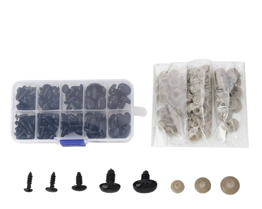 Sadingo Teddynasen Set mit Unterlegscheiben für Häkeltiere