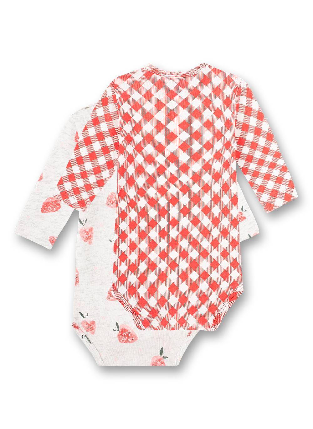 Sanetta Body Langarm (Doppelpack) Rot Und Graumelange Cutie Pie