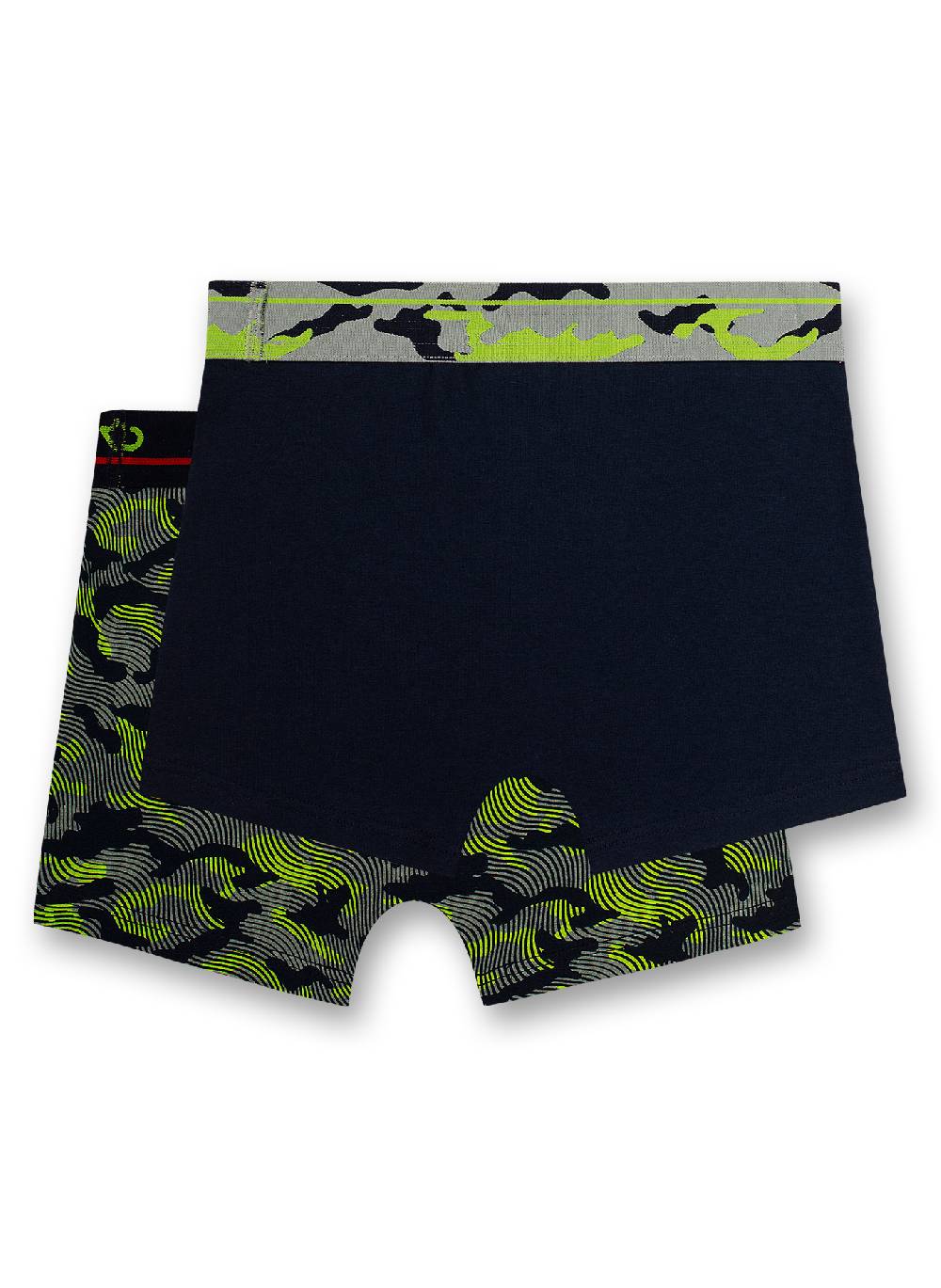 Sanetta Jungen-Hipshorts (Doppelpack) Camouflage Und Dunkelblau Ride The Cross
