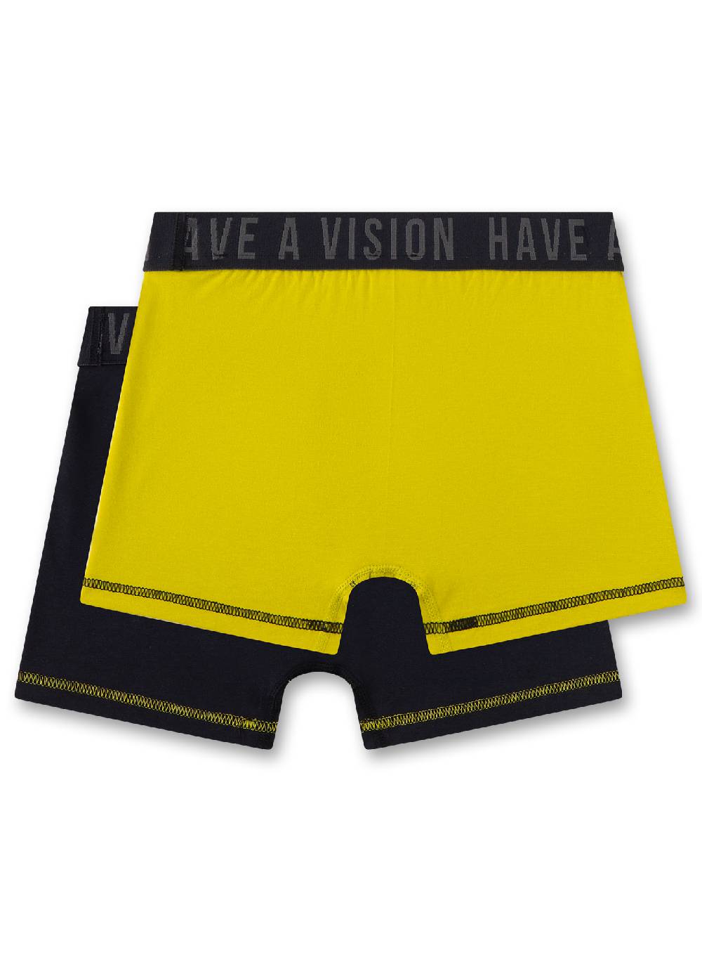 Sanetta Jungen-Hipshorts (Doppelpack) Dunkelblau & Gelb