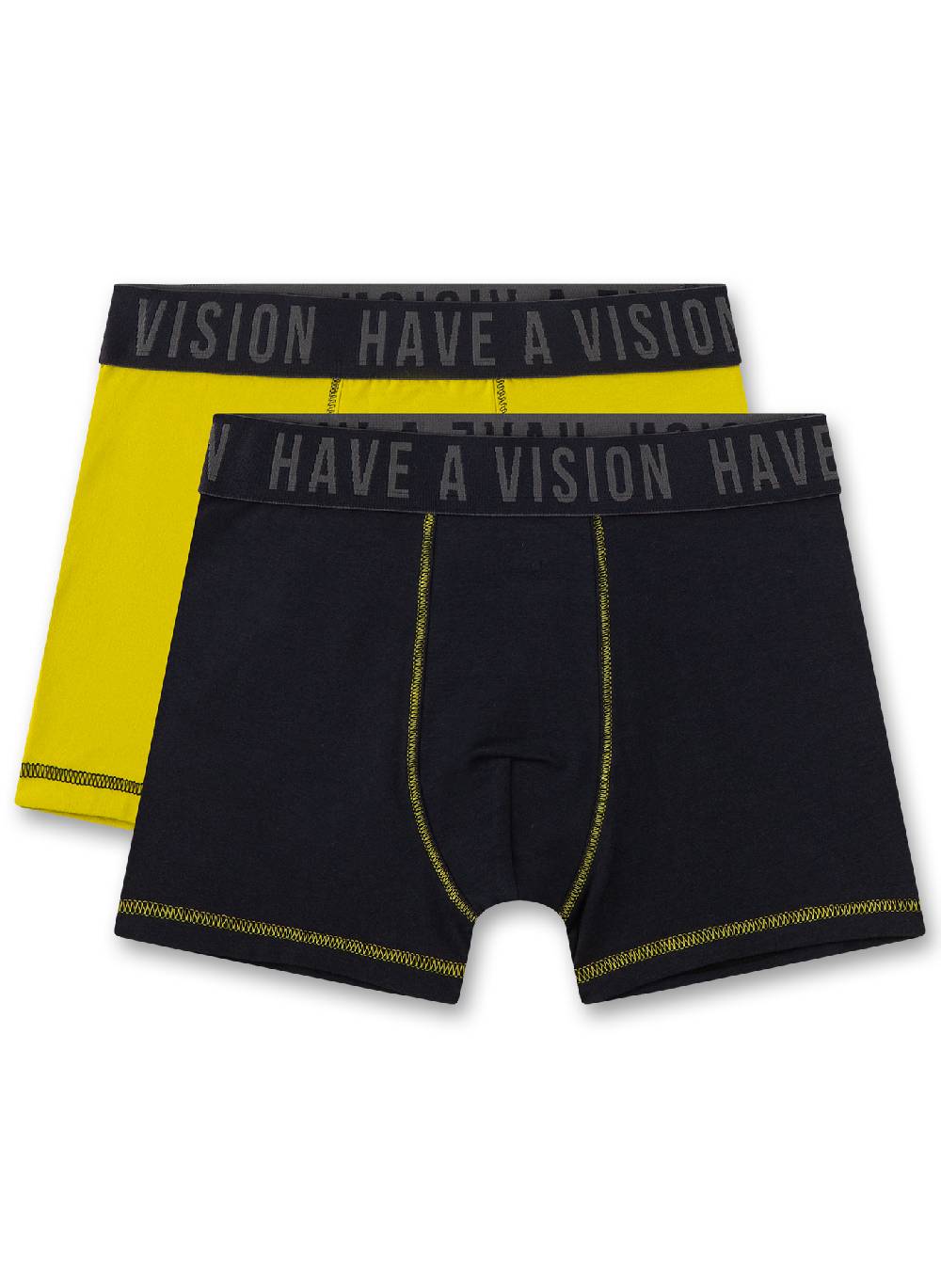 Sanetta Jungen-Hipshorts (Doppelpack) Dunkelblau & Gelb