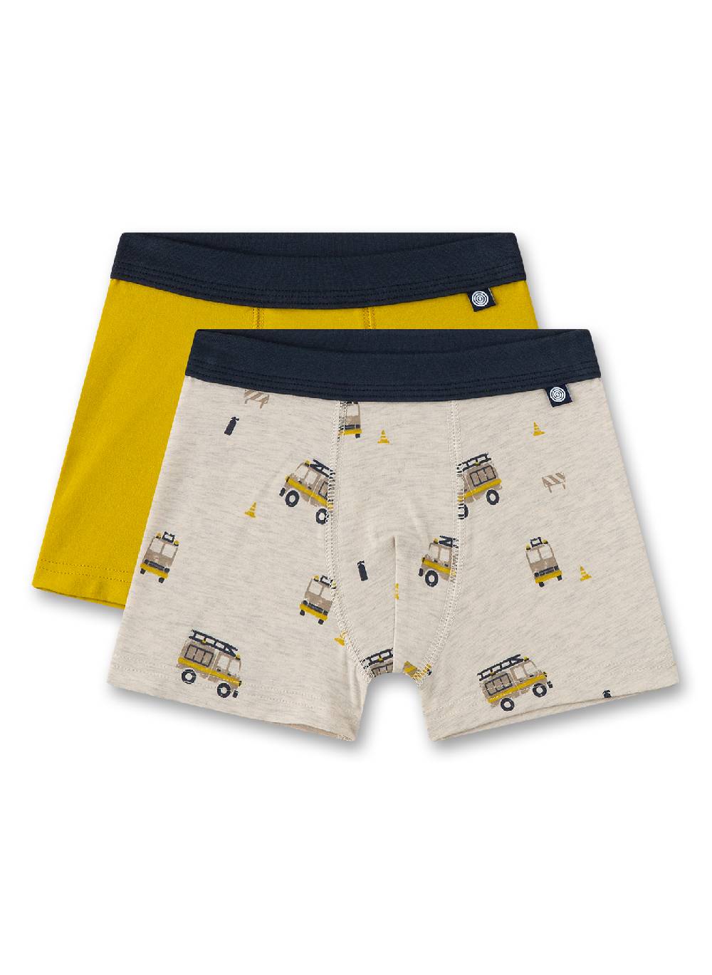 Sanetta Jungen-Hipshorts (Doppelpack) Gelb & Beigemelange