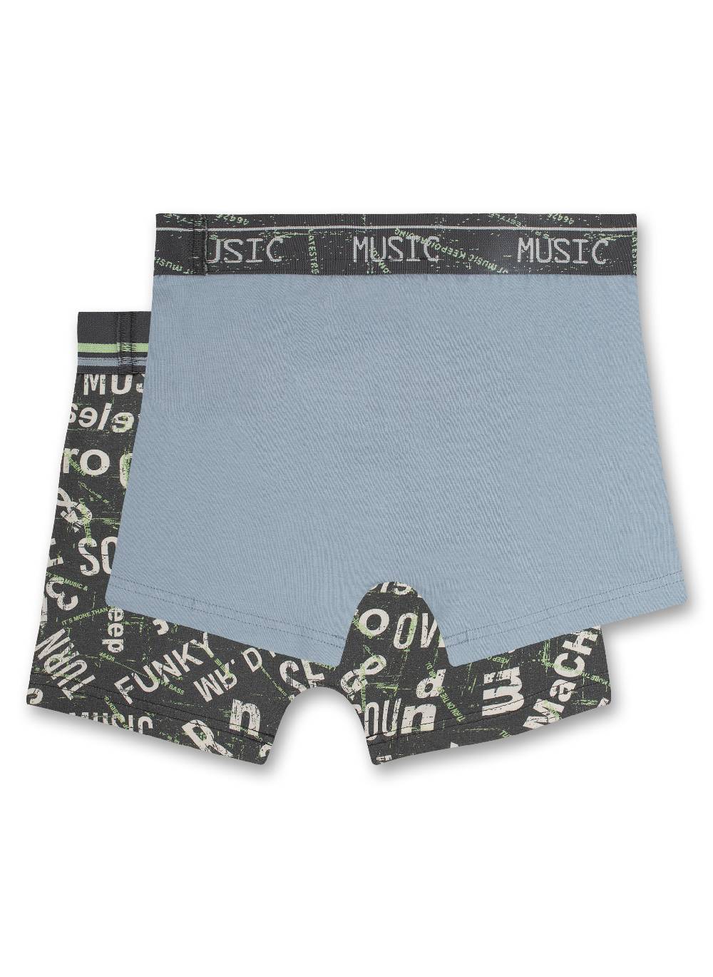 Sanetta Jungen-Hipshorts (Doppelpack) Grau Und Hellblau