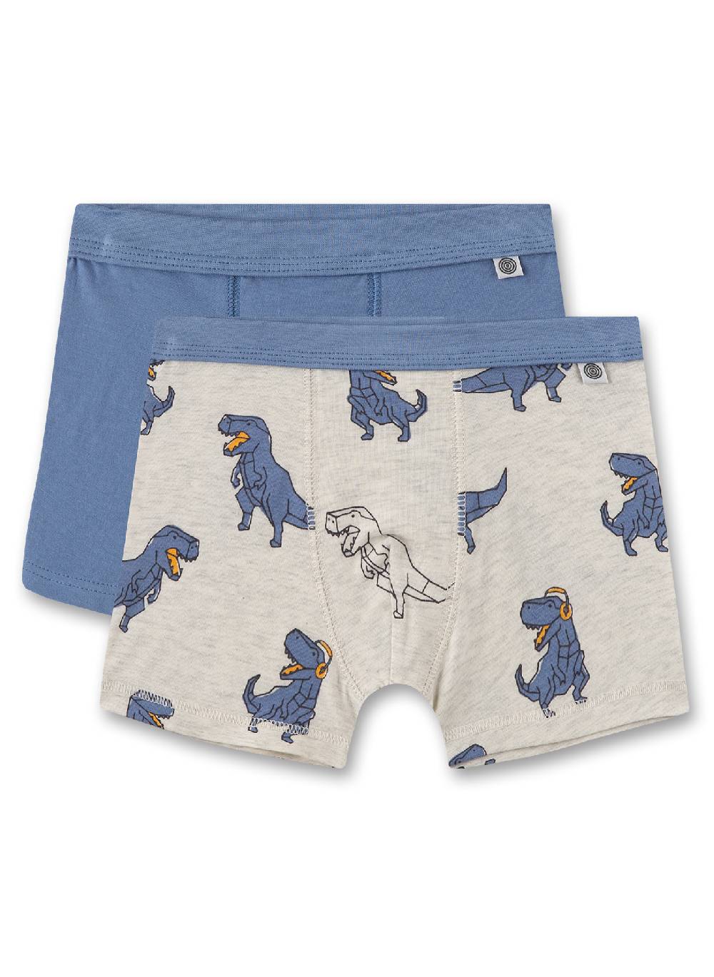 Sanetta Jungen-Hipshorts (Doppelpack) Graumelange & Blau