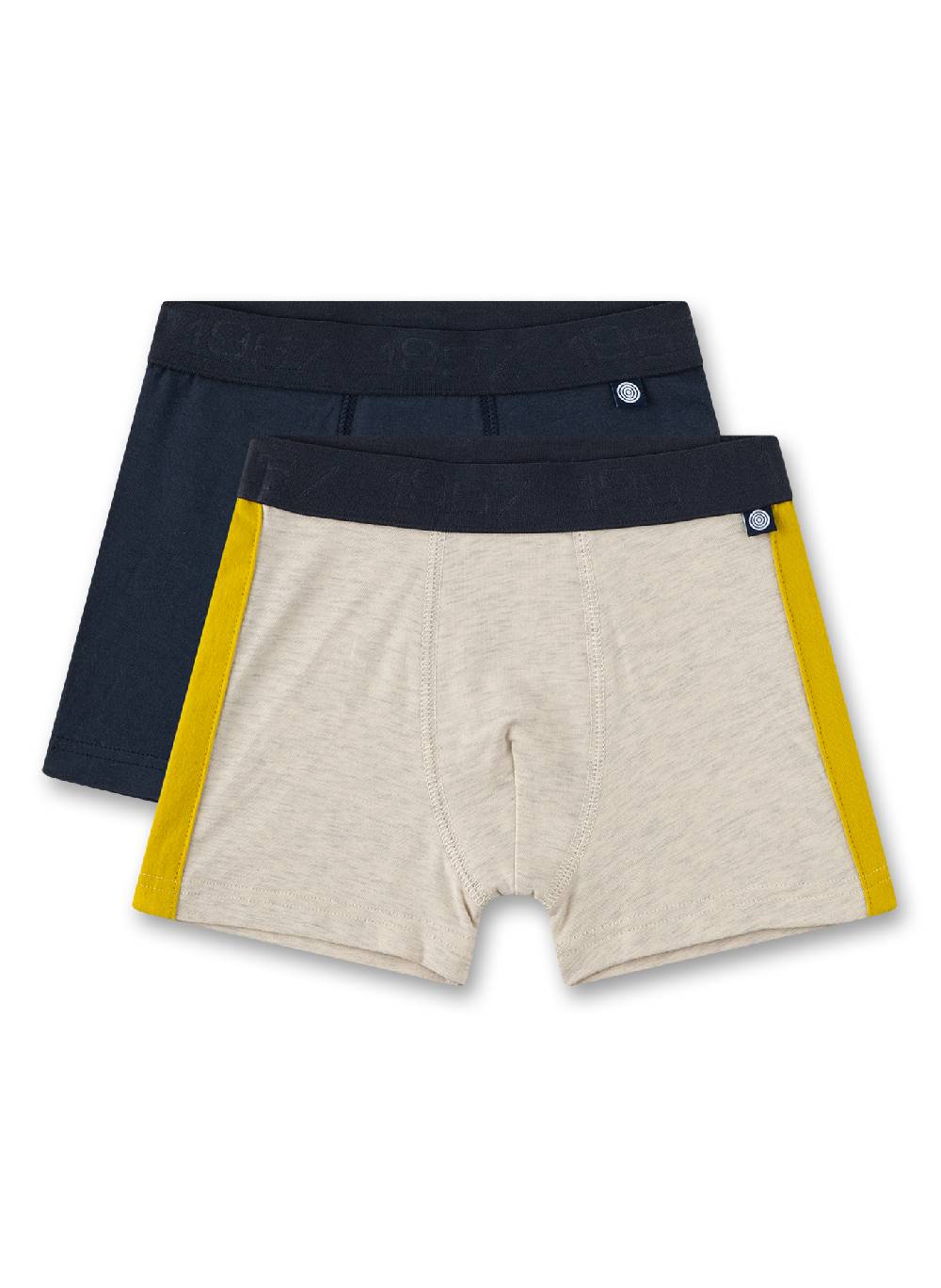 Sanetta Jungen-Hipshorts (Doppelpack) Graumelange & Blau