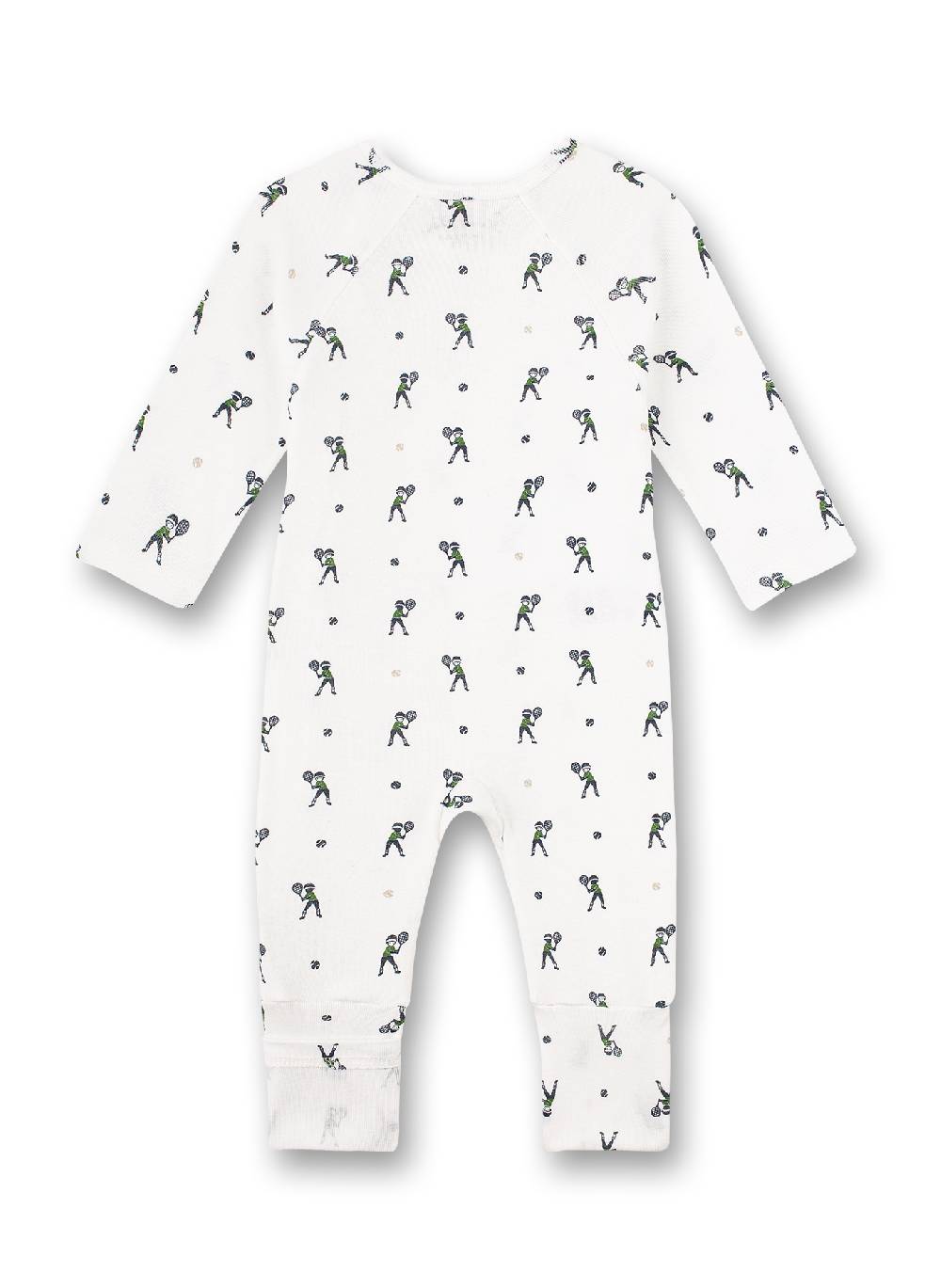 Sanetta Jungen-Overall Off-White Tennis-Allover Lucky Winners