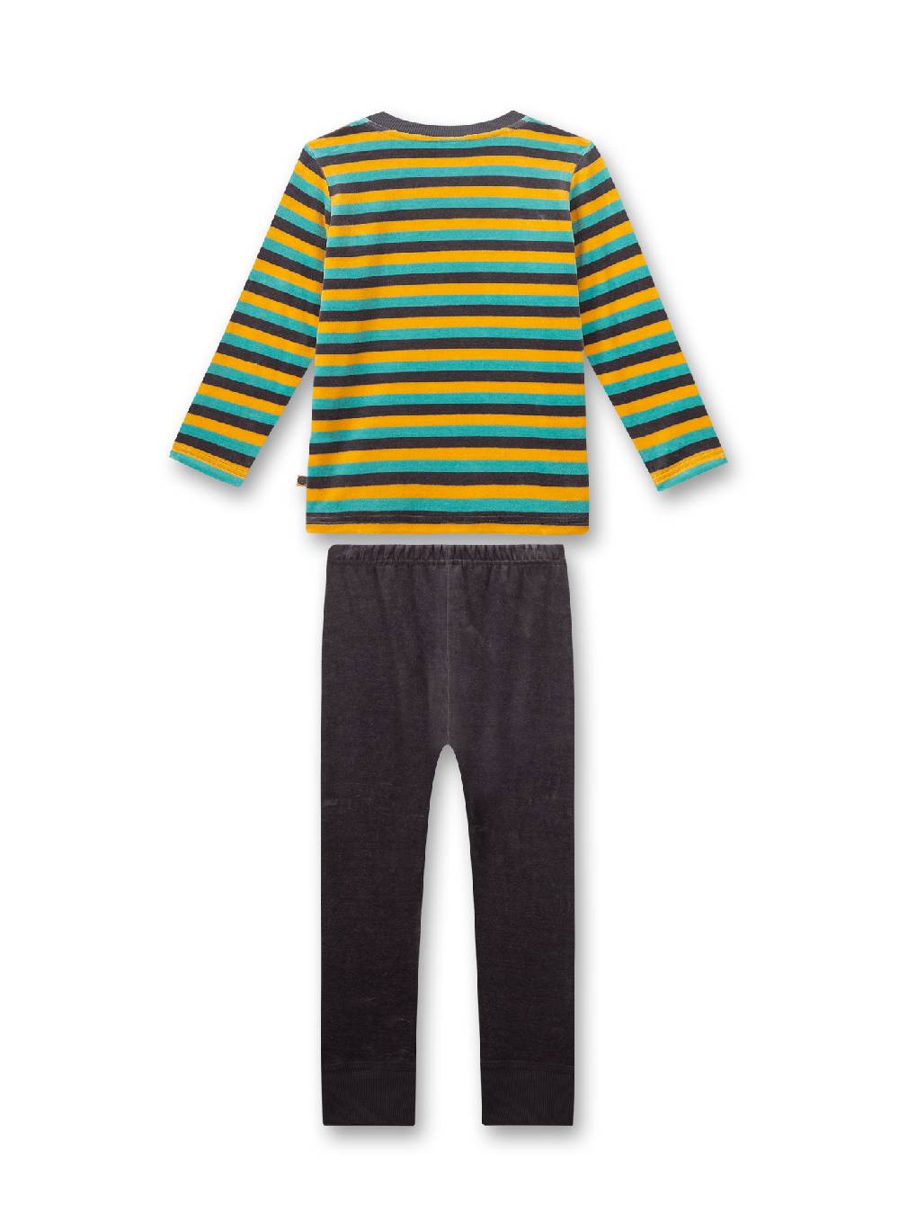 Sanetta Jungen-Schlafanzug Bunt Geringelt Aus Nicki