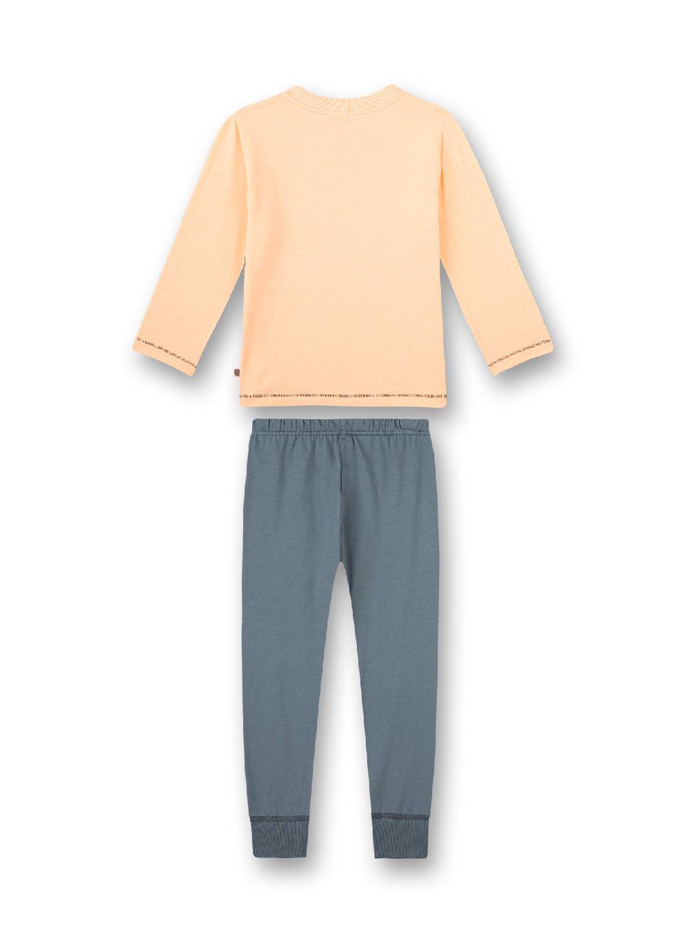 Sanetta Jungen-Schlafanzug Lang Orange Wild At Heart