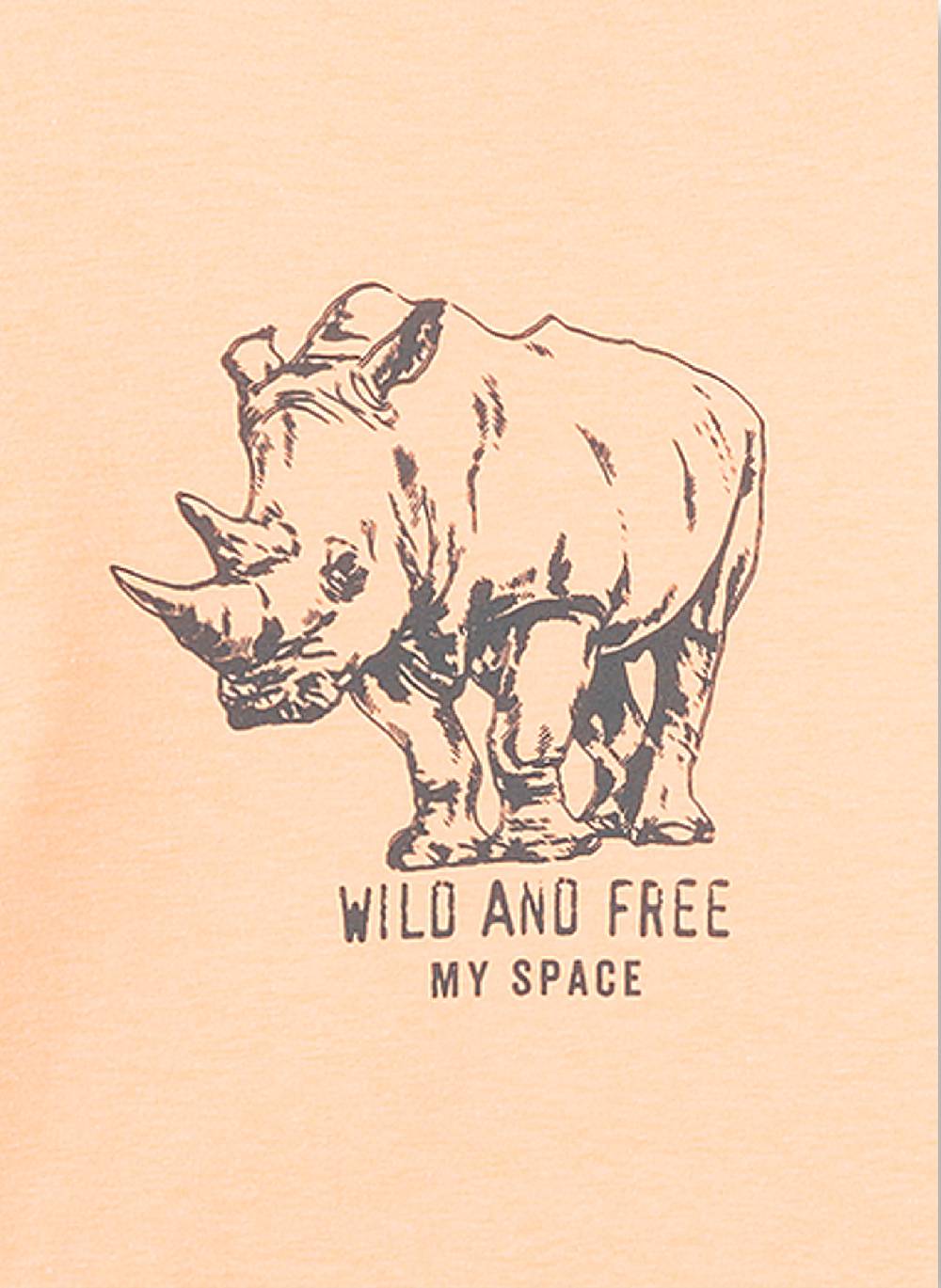 Sanetta Jungen-Schlafanzug Lang Orange Wild At Heart