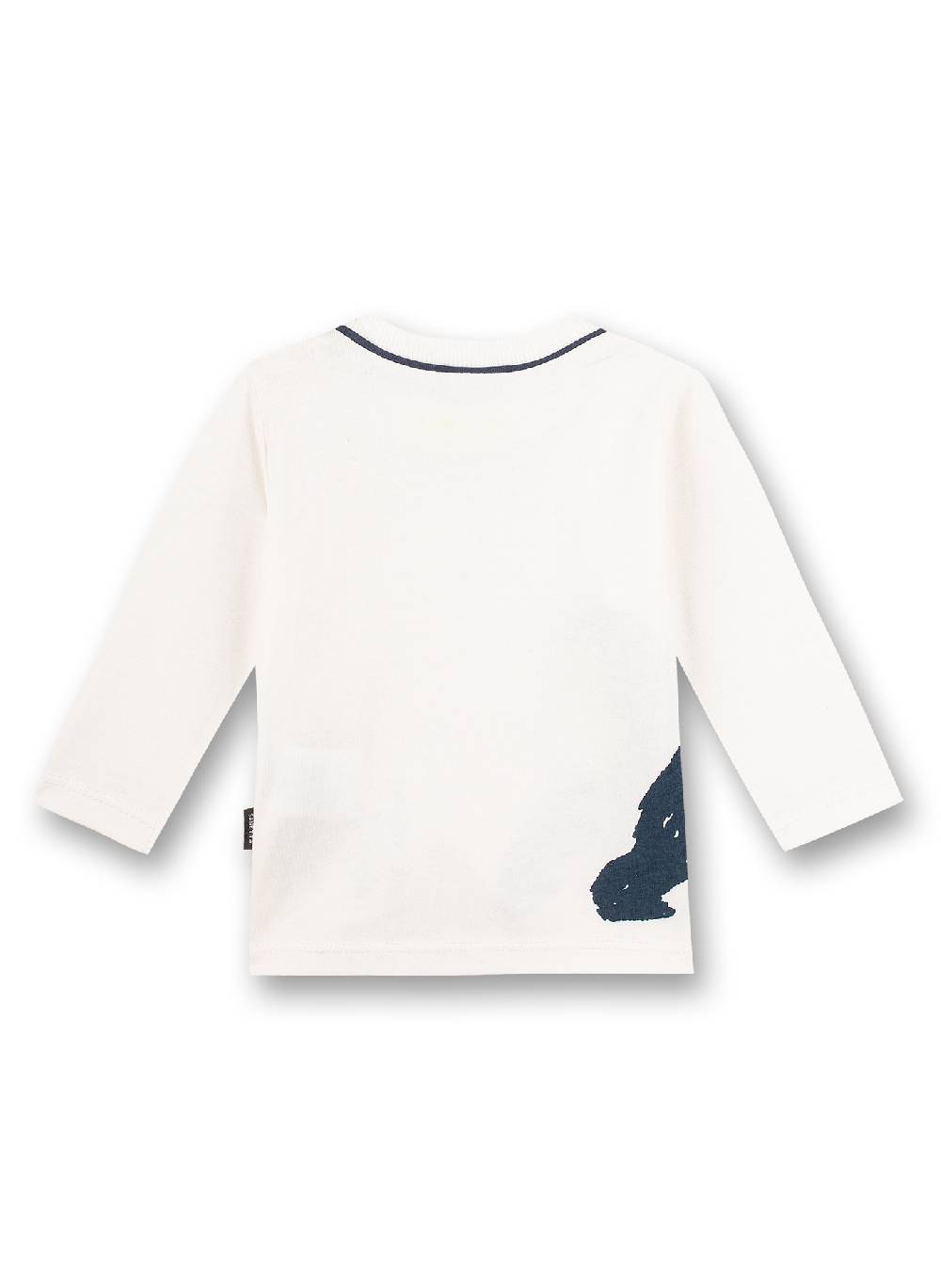 Sanetta Jungen-Shirt Langarm Off-White Monkey Funky