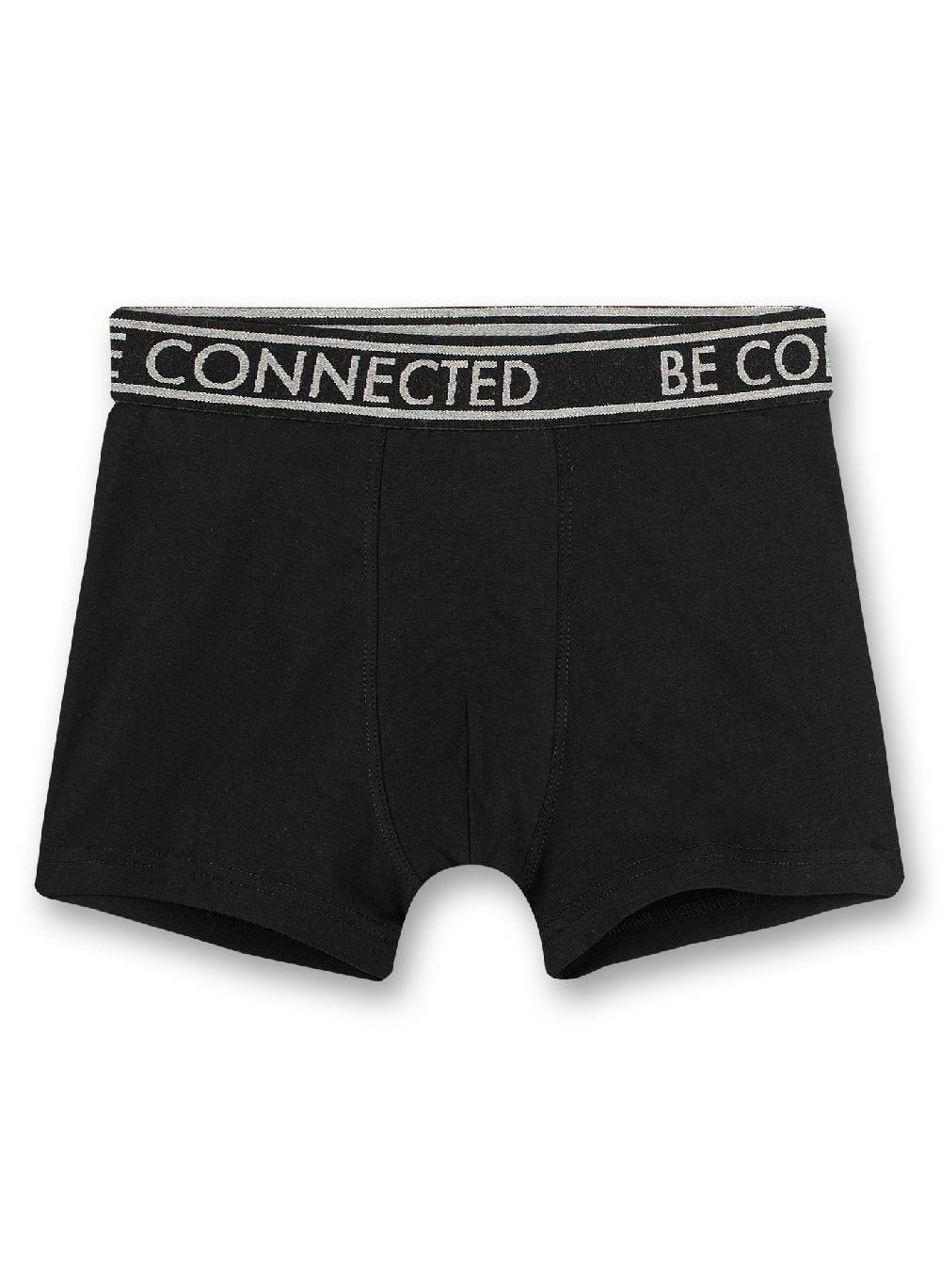 Sanetta Jungen-Shorts (Doppelpack) Graumelange Ringel Und Schwarz