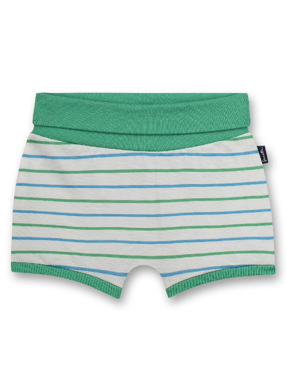 Sanetta Jungen-Shorts Off-White Ringel Little Whale