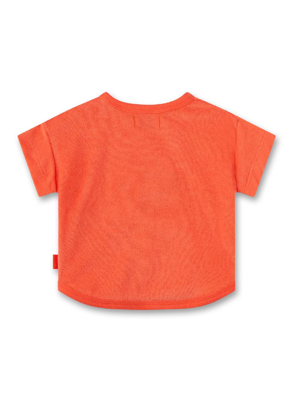 Sanetta Jungen-Sweatshirt Kurzarm Orange Aus Frottee