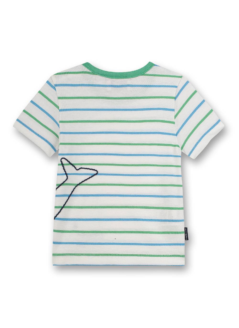 Sanetta Jungen T-Shirt Off-White Ringel Little Whale