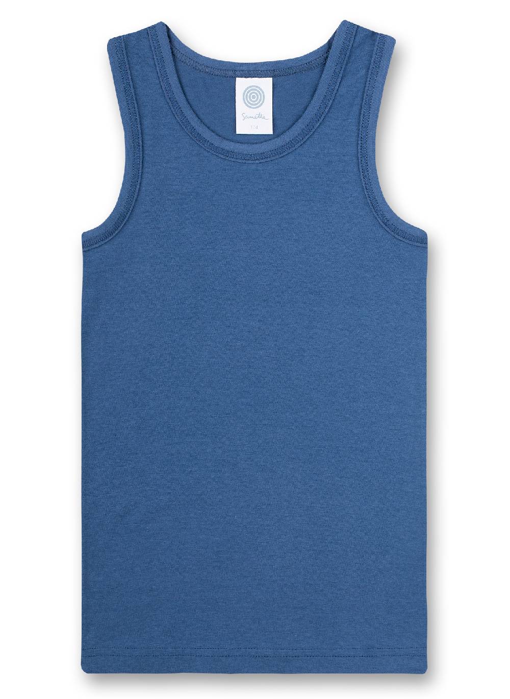 Sanetta Jungen-Unterhemd (Doppelpack) Blau Und Blau Ringel