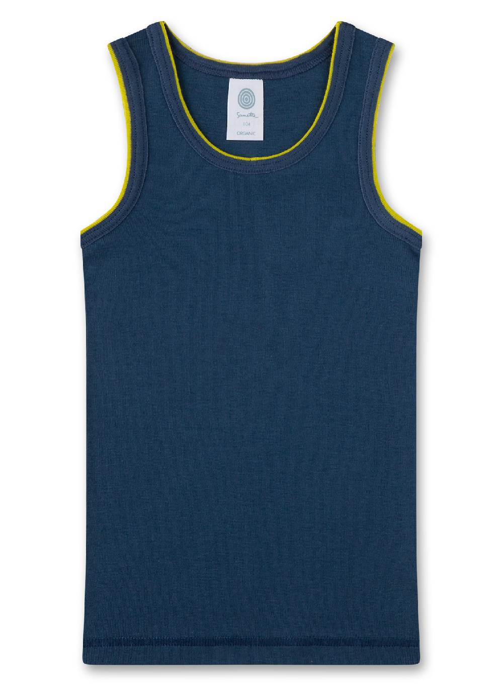 Sanetta Jungen-Unterhemd (Doppelpack) Grau Mit Autos Und Dunkelblau