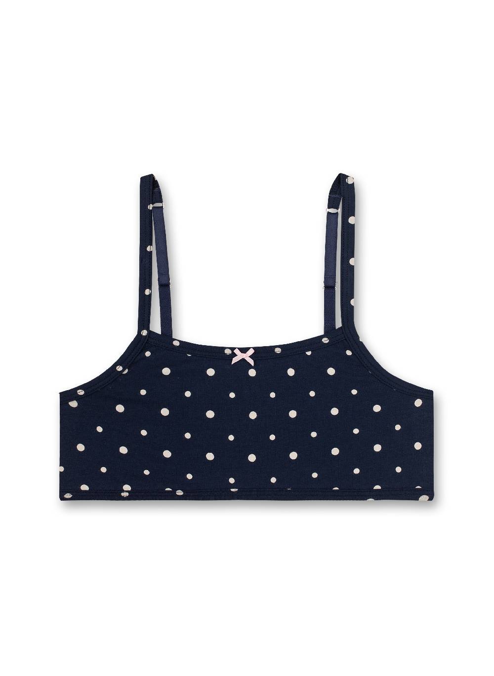 Sanetta Mädchen-Bustier (Doppelpack) Dunkelblau Und Off-White