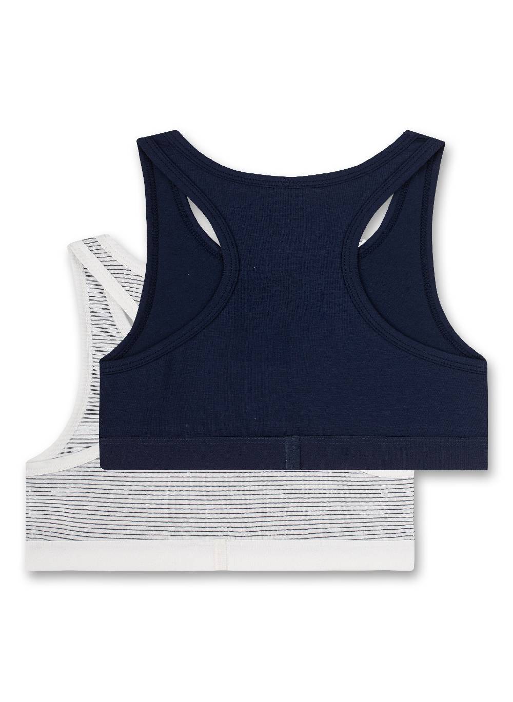 Sanetta Mädchen-Bustier (Doppelpack) Off-White Und Dunkelblau
