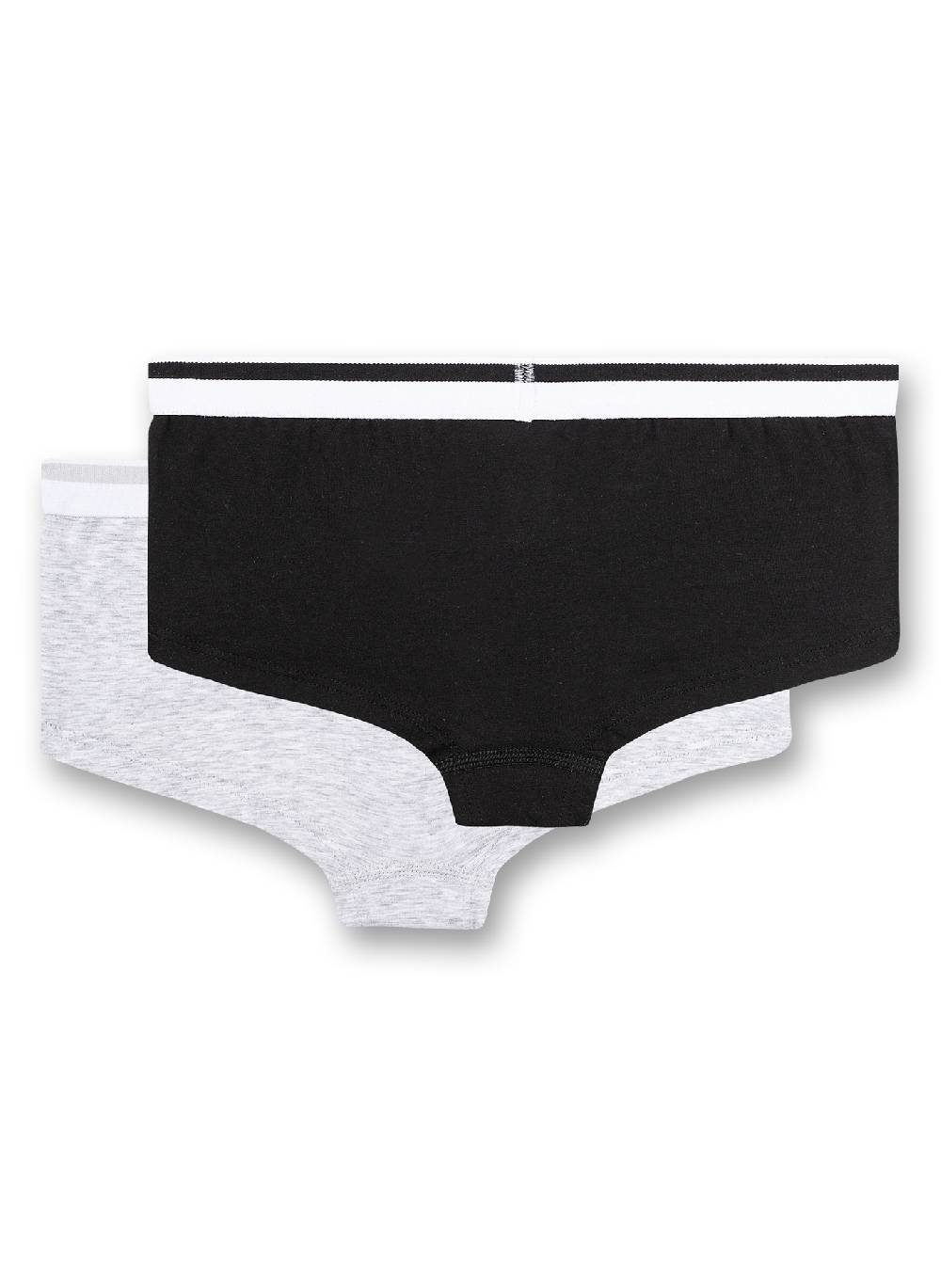 Sanetta Mädchen-Cutbrief (Doppelpack) Graumelange Und Schwarz