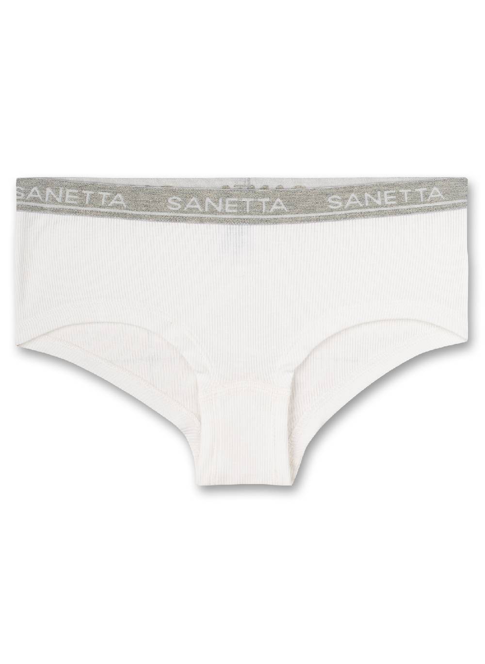Sanetta Mädchen-Cutbrief (Doppelpack) Graumelange Und Weiß