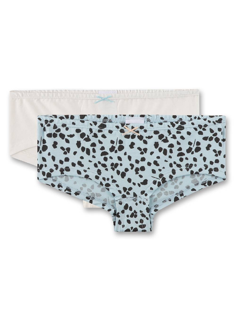 Sanetta Mädchen-Cutbrief (Doppelpack) Hellblau & Off-White