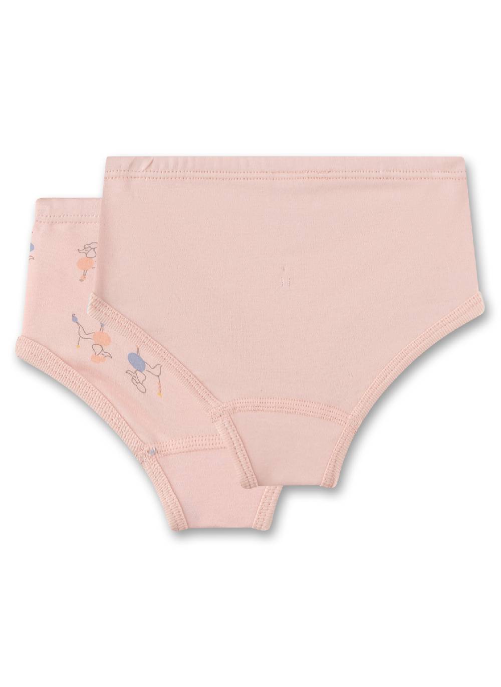Sanetta Mädchen-Hipslip (Doppelpack) Rosa & Rosa Mit Pudeln