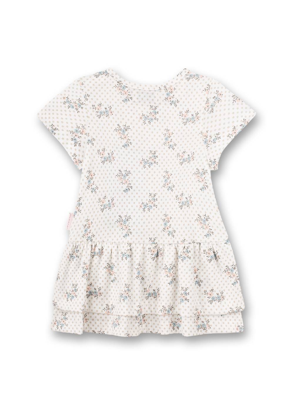 Sanetta Mädchen-Kleid Off-White Dots-Allover Fluffy Duckling