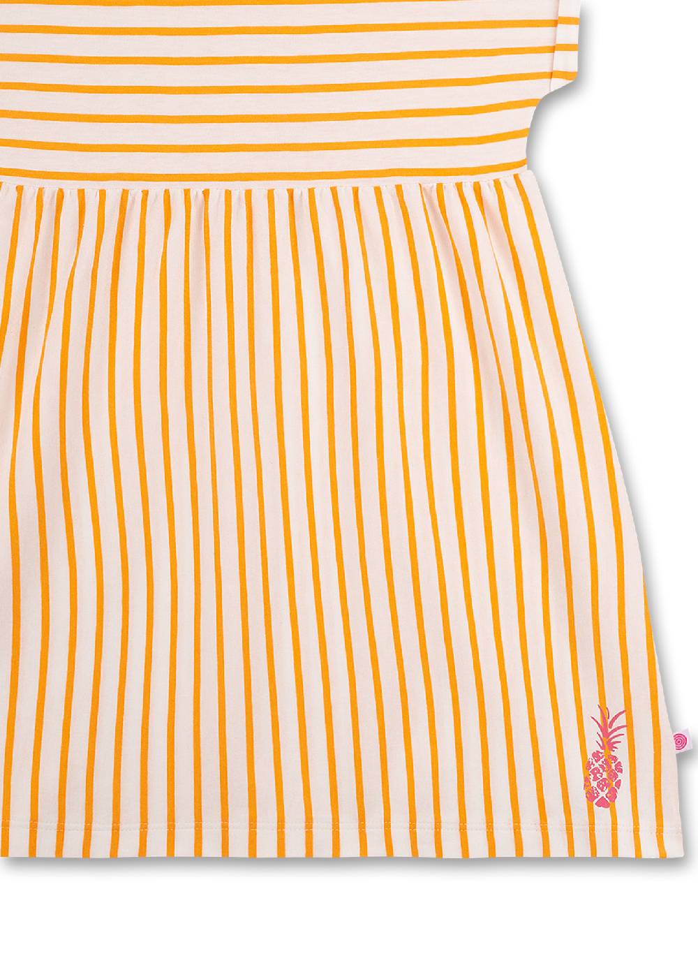 Sanetta Mädchen-Nachthemd Orange Ringel Hawaiian Feeling