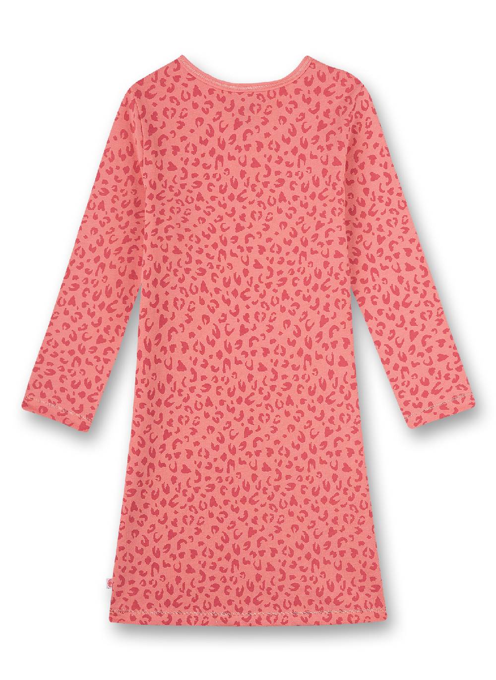 Sanetta Mädchen-Nachthemd Rosa Leo-Allover Fancy Cat