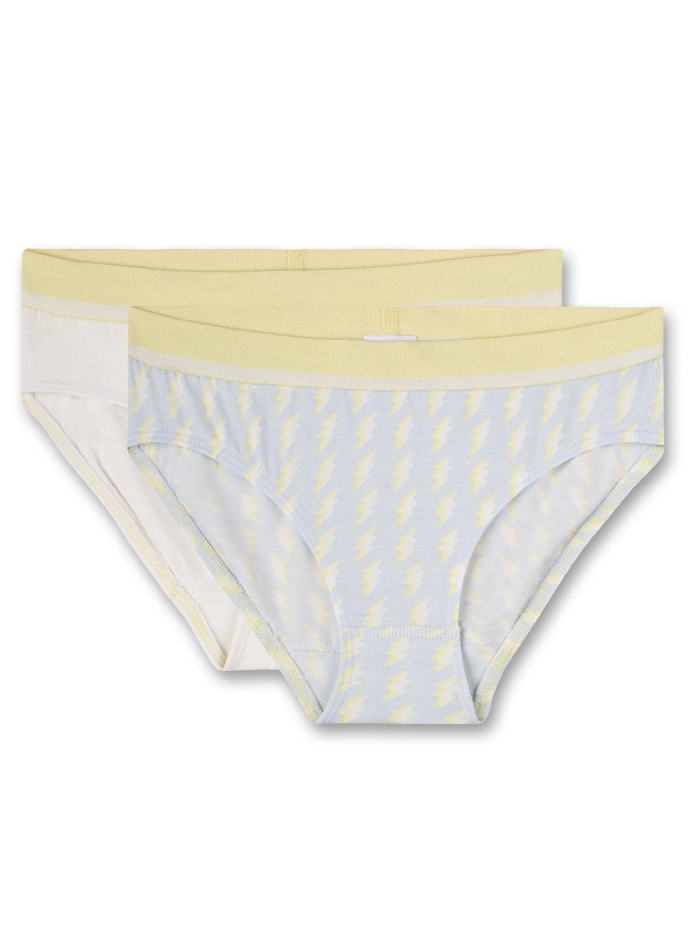 Sanetta Mädchen-Rioslip (Doppelpack) Hellblau und Off-White