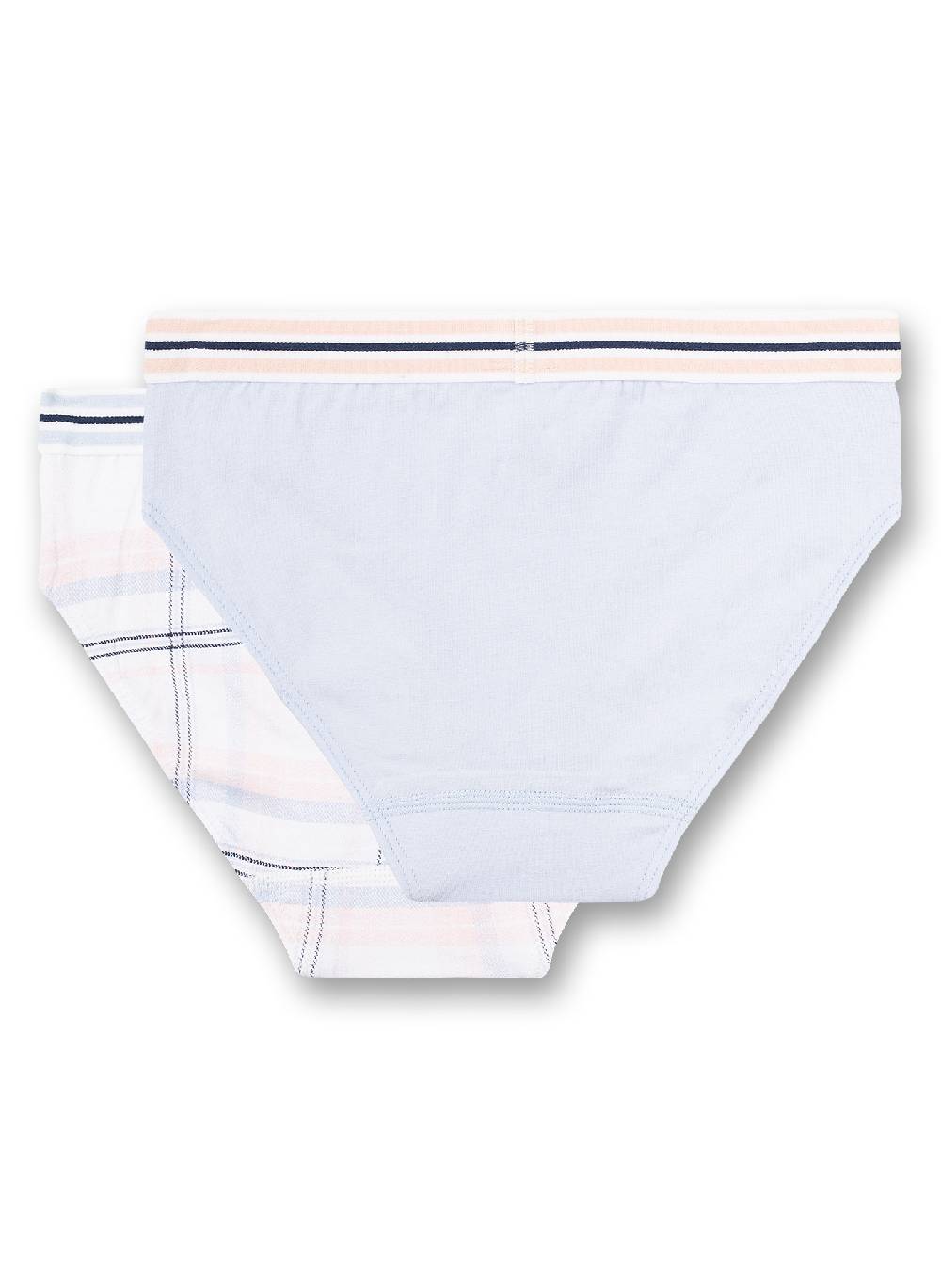 Sanetta Mädchen-Rioslip (Doppelpack) Kariert Und Hellblau