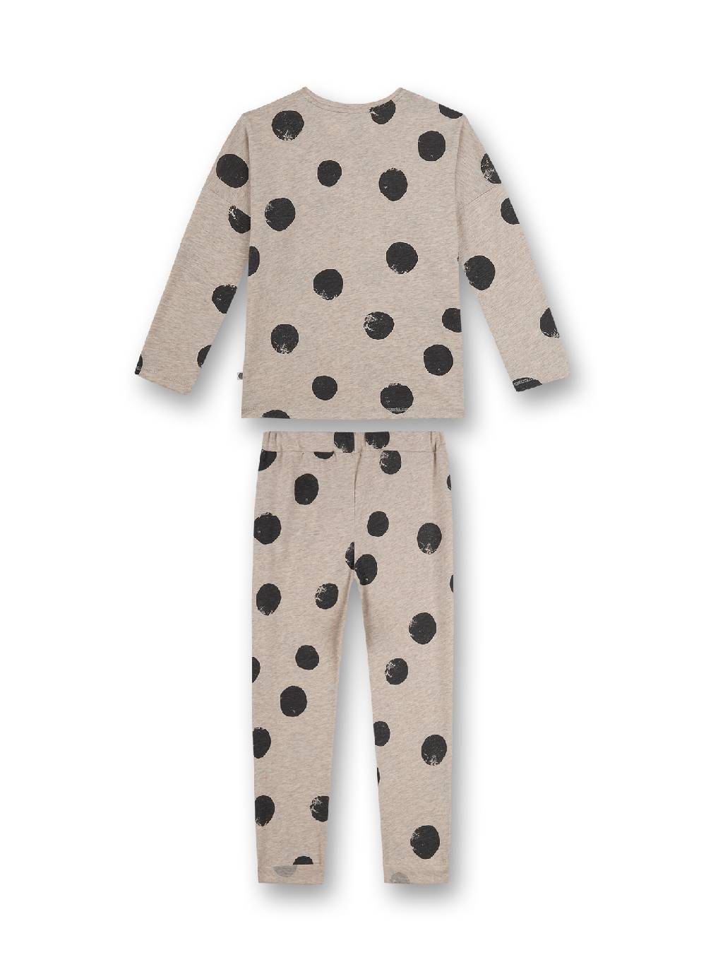 Sanetta Mädchen-Schlafanzug Beigemelange Dots+Apples
