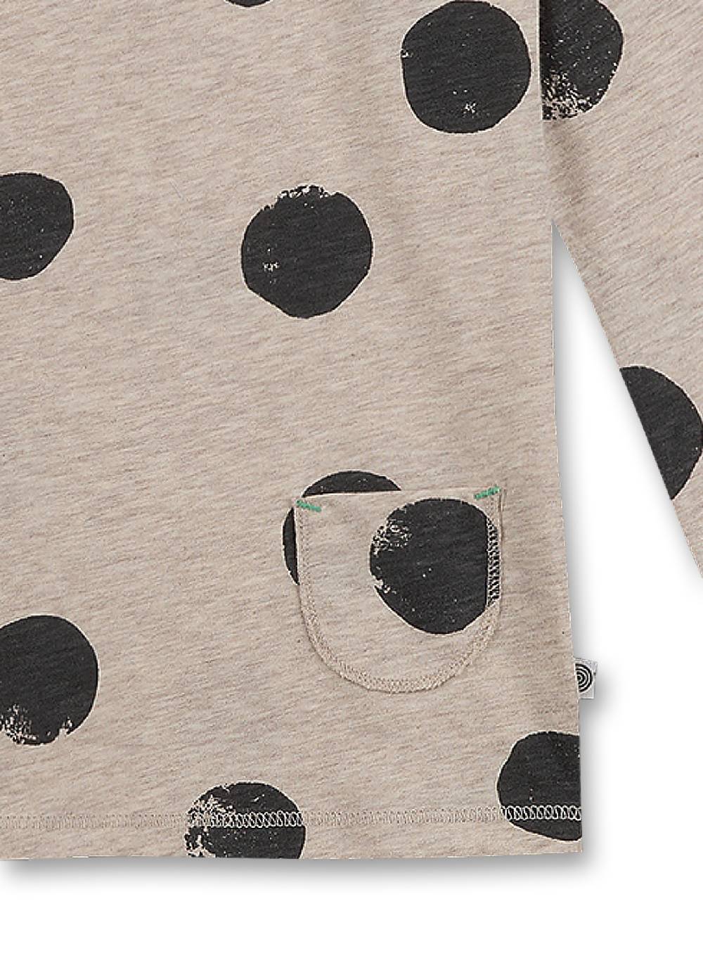 Sanetta Mädchen-Schlafanzug Beigemelange Dots+Apples