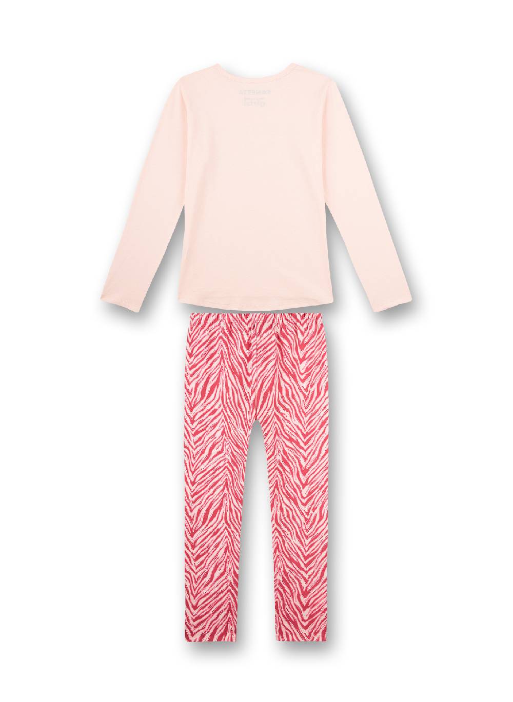Sanetta Mädchen-Schlafanzug Lang Rosa Athleisure Roller Girl