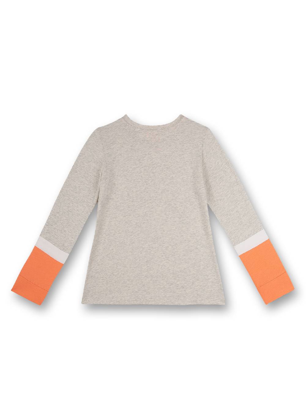 Sanetta Mädchen-Schlafshirt Langarm Beigemelange Athleisure