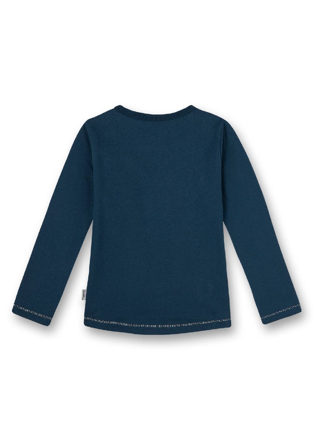 Sanetta Mädchen-Shirt Langarm Dunkelblau Crazy Zebra