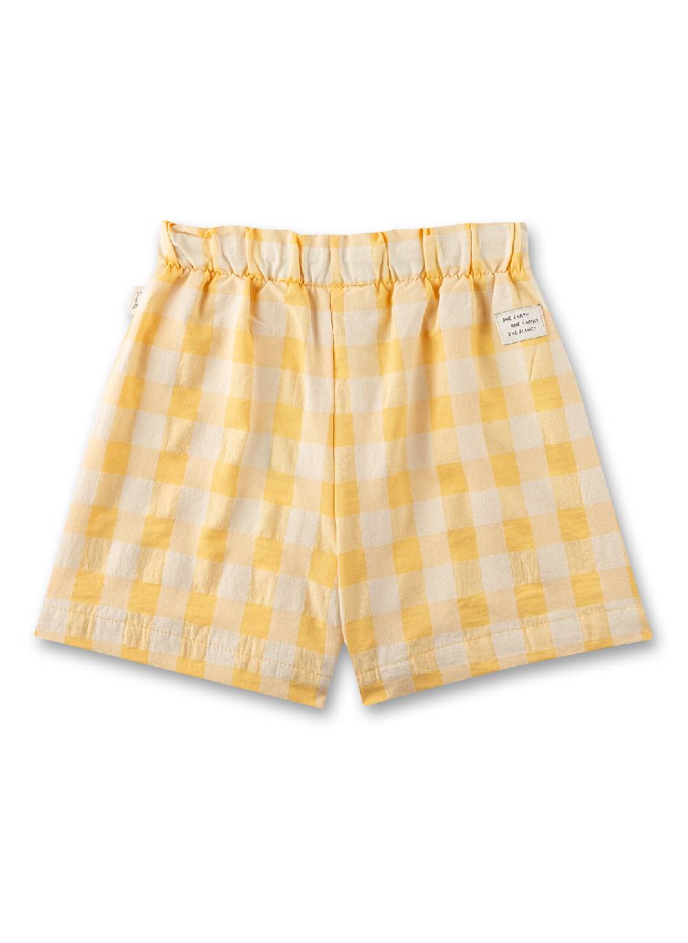 Sanetta Mädchen-Shorts Gelb Karriert Aus Seersucker