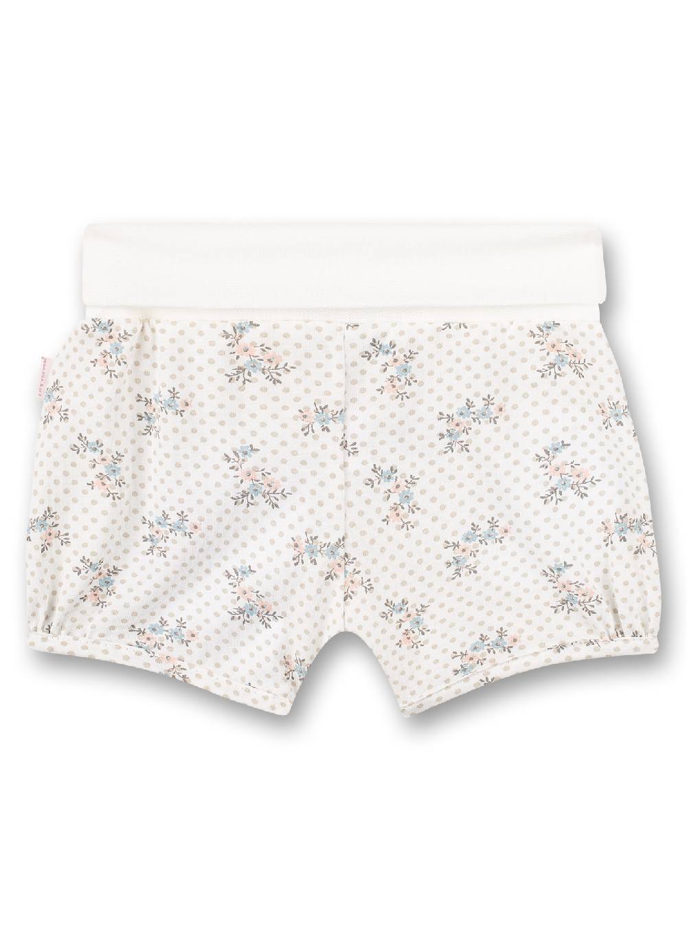 Sanetta Mädchen-Shorts Off-White Dots-Allover Fluffy Duckling