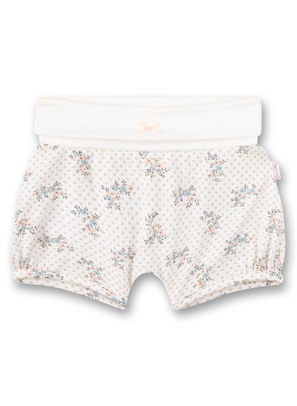 Sanetta Mädchen-Shorts Off-White Dots-Allover Fluffy Duckling