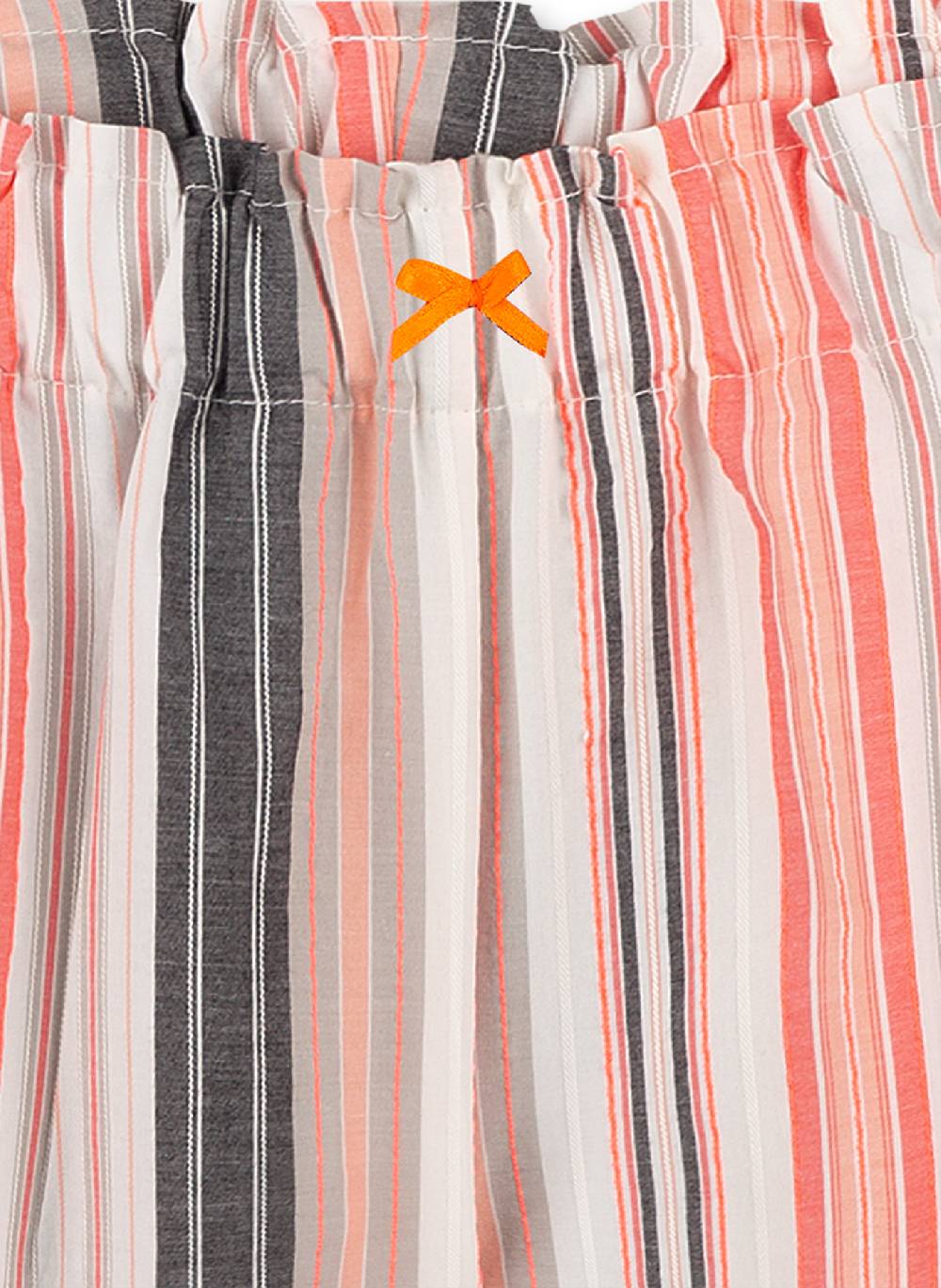 Sanetta Mädchen-Shorts Off-White Gestreift Tropical