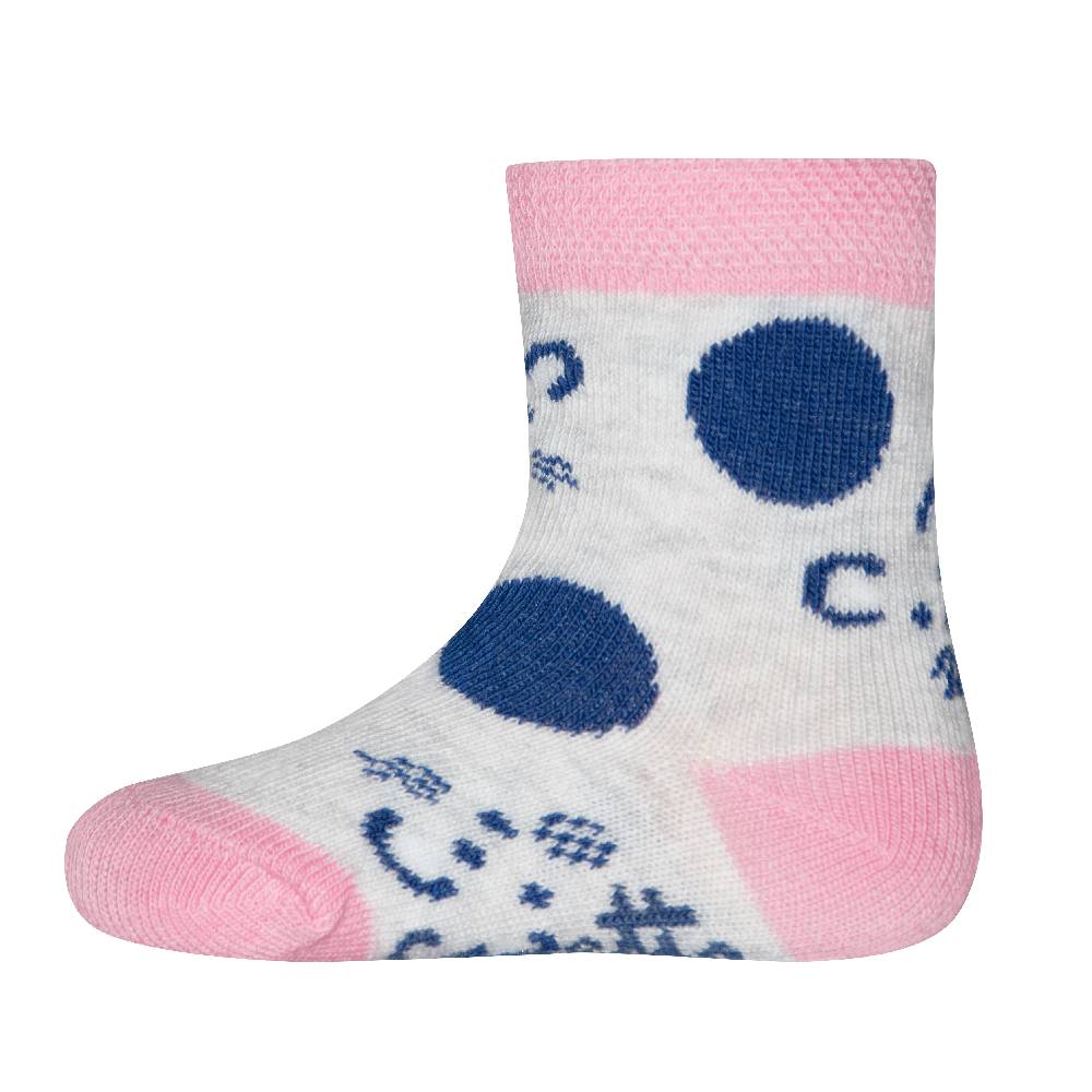 Sanetta Mädchen-Socken (Doppelpack) Graumelange Und Pink