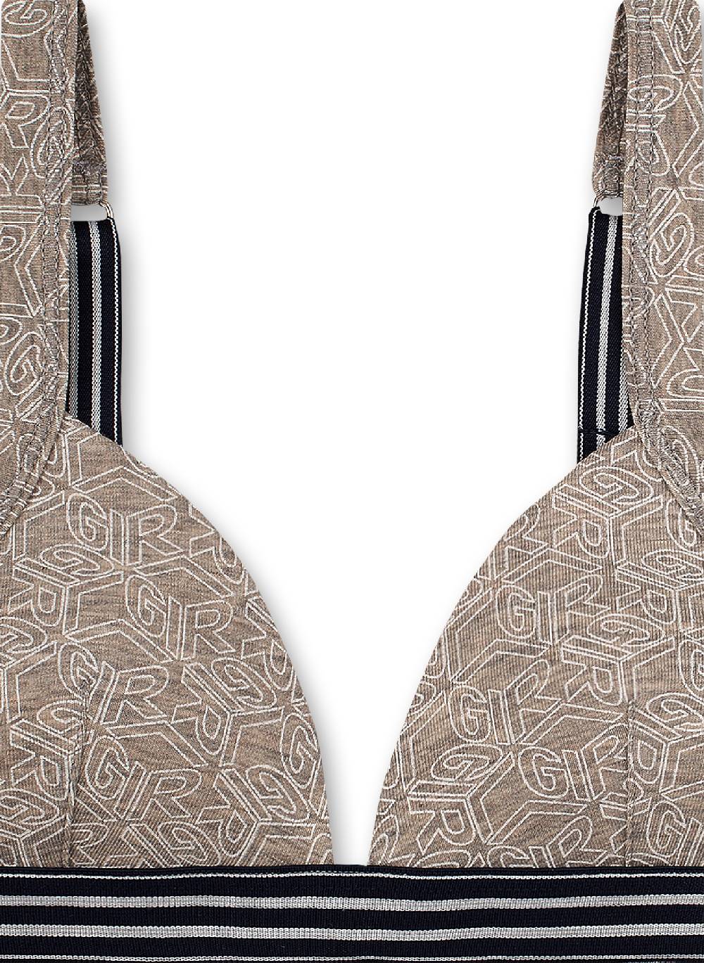 Sanetta Mädchen-Soft Cup Bra Graumelange Athleisure Workout