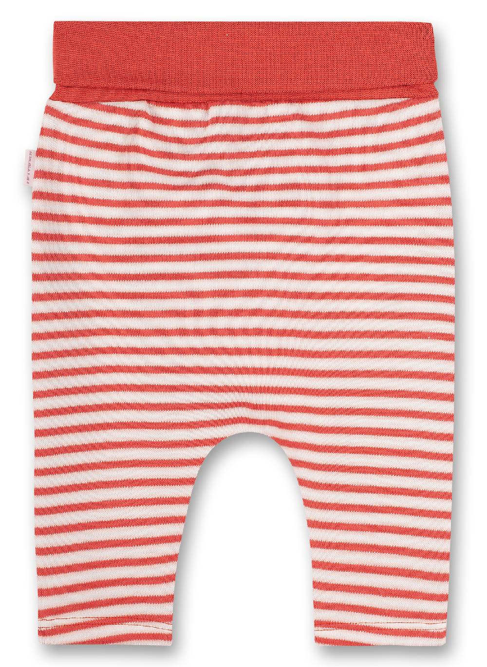 Sanetta Mädchen-Sweathose Off-White Ringel Family Stork