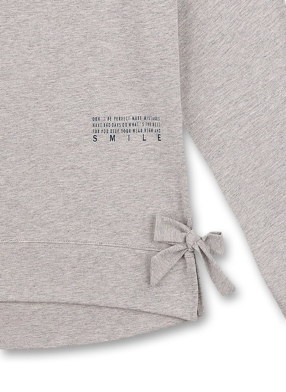 Sanetta Mädchen-Sweatshirt Graumelange Athleisure Workout