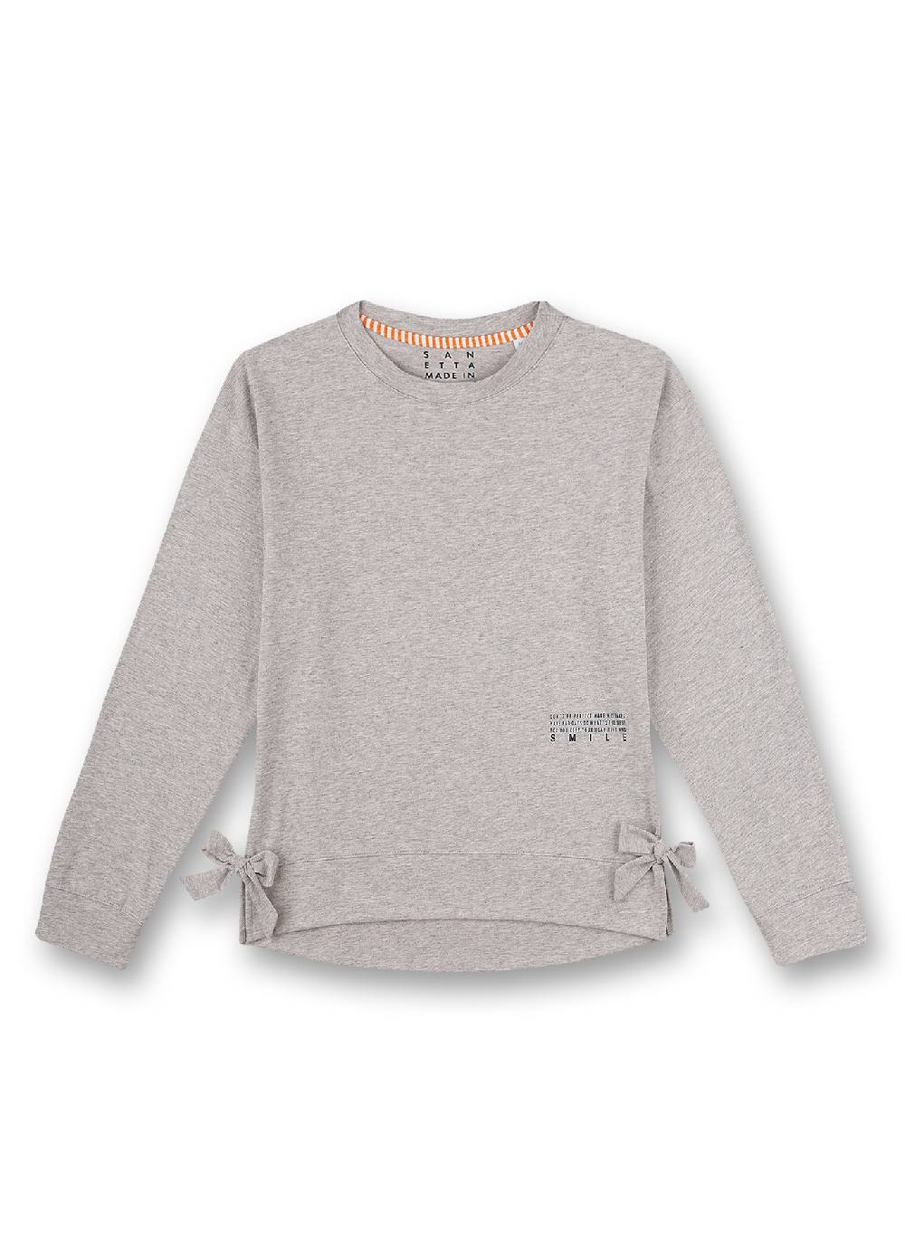 Sanetta Mädchen-Sweatshirt Graumelange Athleisure Workout