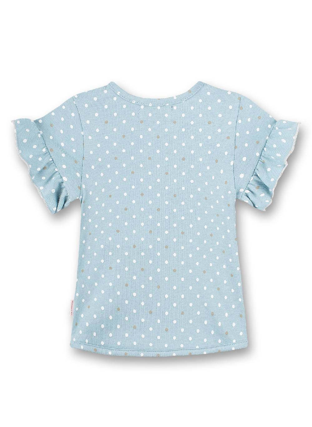 Sanetta Mädchen T-Shirt Hellblau Dots-Allover Fluffy Duckling