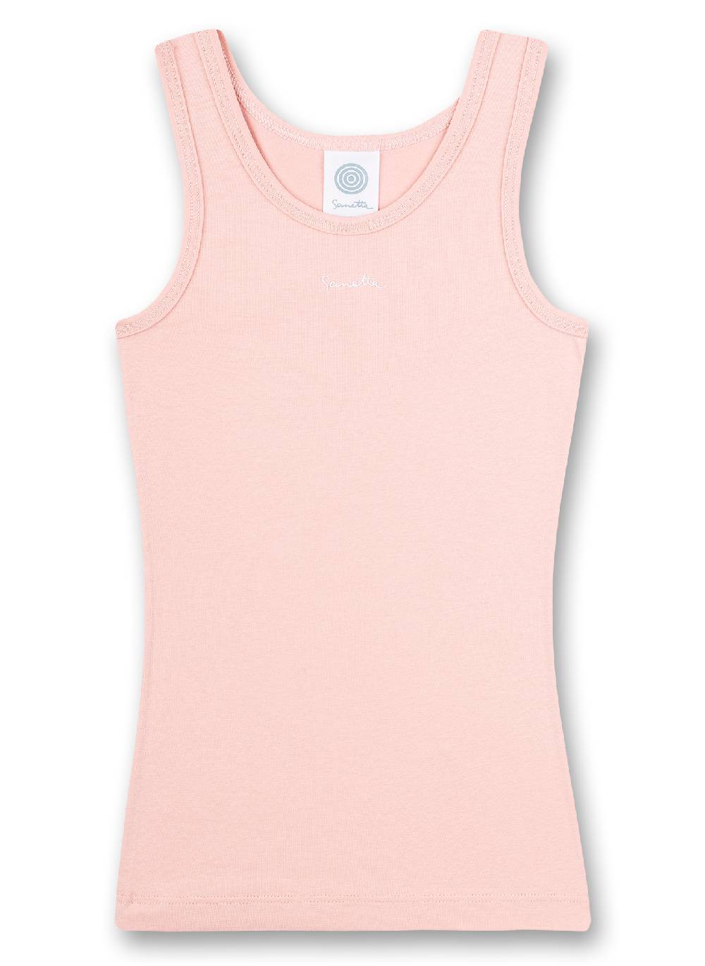 Sanetta Mädchen-Unterhemd (Doppelpack) Dots-Allover Und Rosa