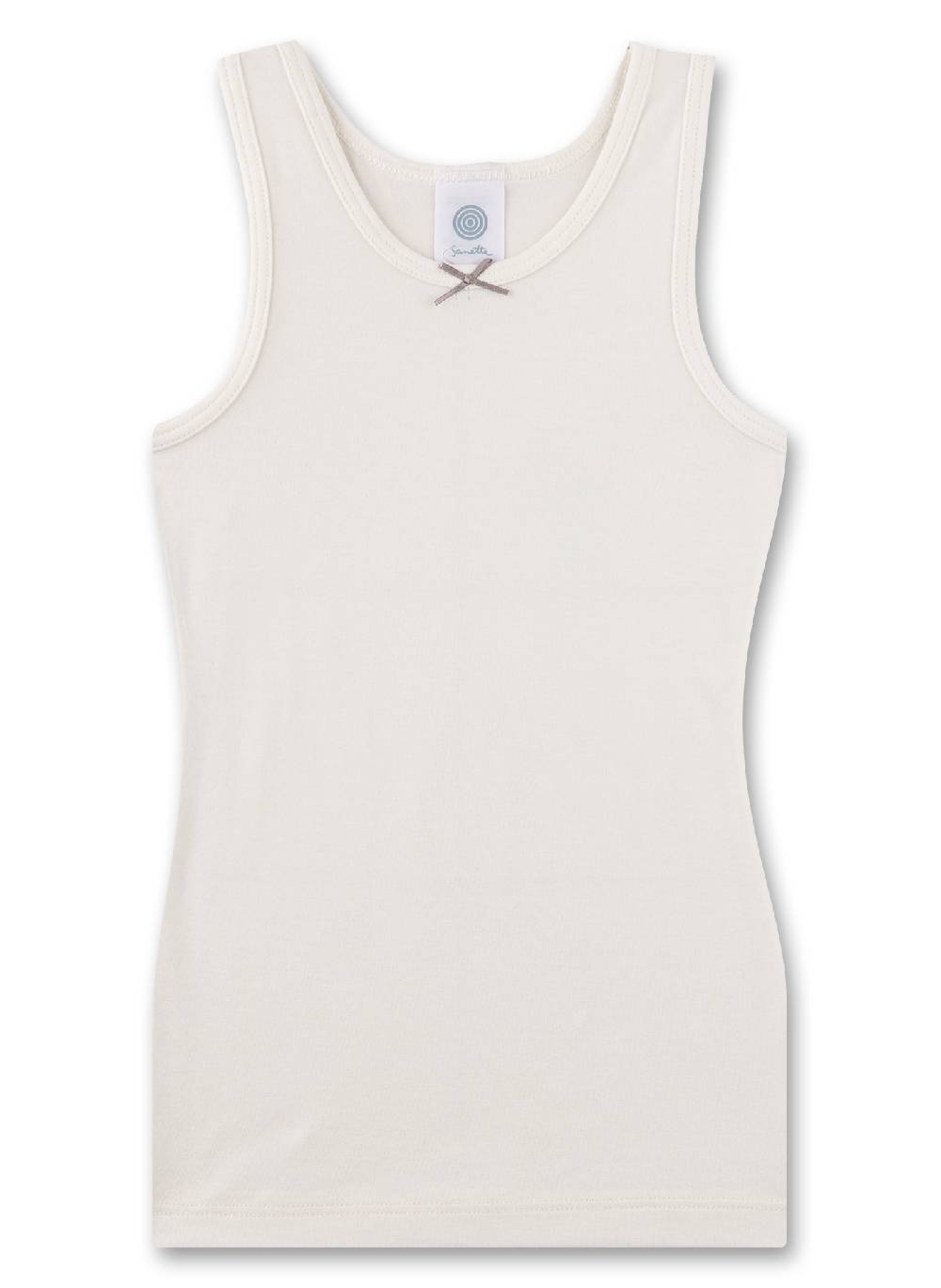 Sanetta Mädchen-Unterhemd (Doppelpack) Rosa & Off-White