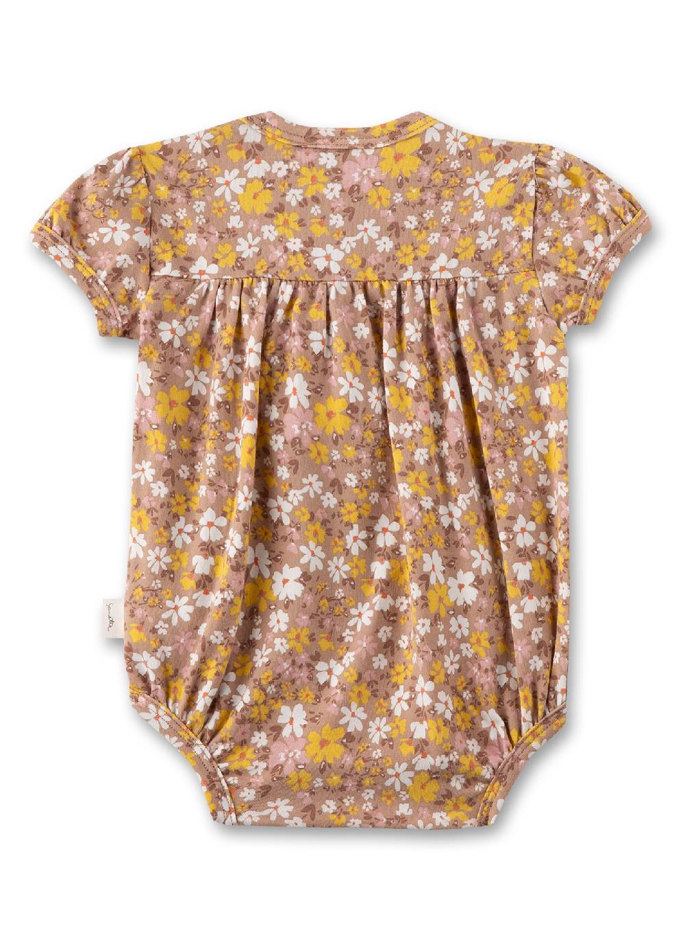 Sanetta Baby-Body Braun Geblümt